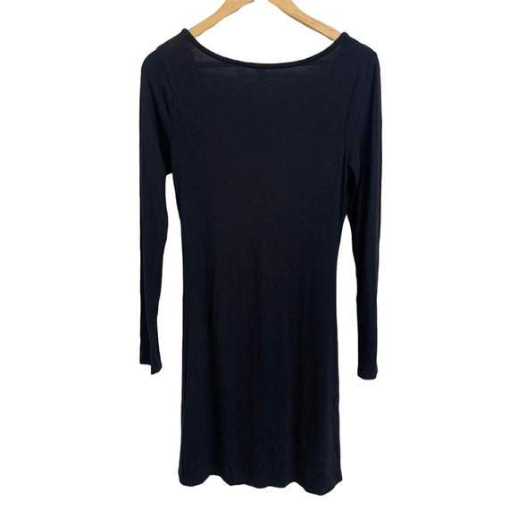 BP. V Neck Long Sleeve Black Mini Dress Size Medium - Picture 5 of 5